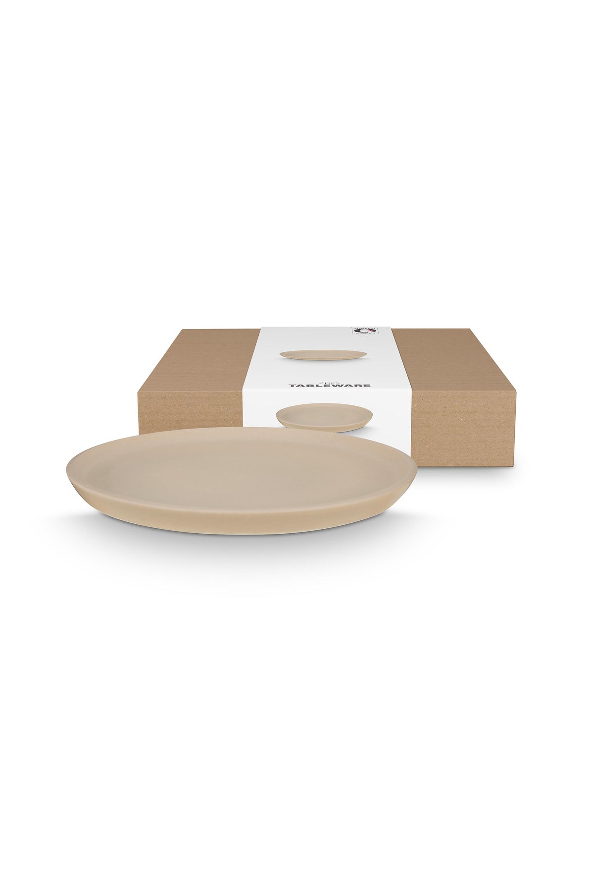 vtwonen - Dinerbord - Licht Grijs - Keramiek - 27cm