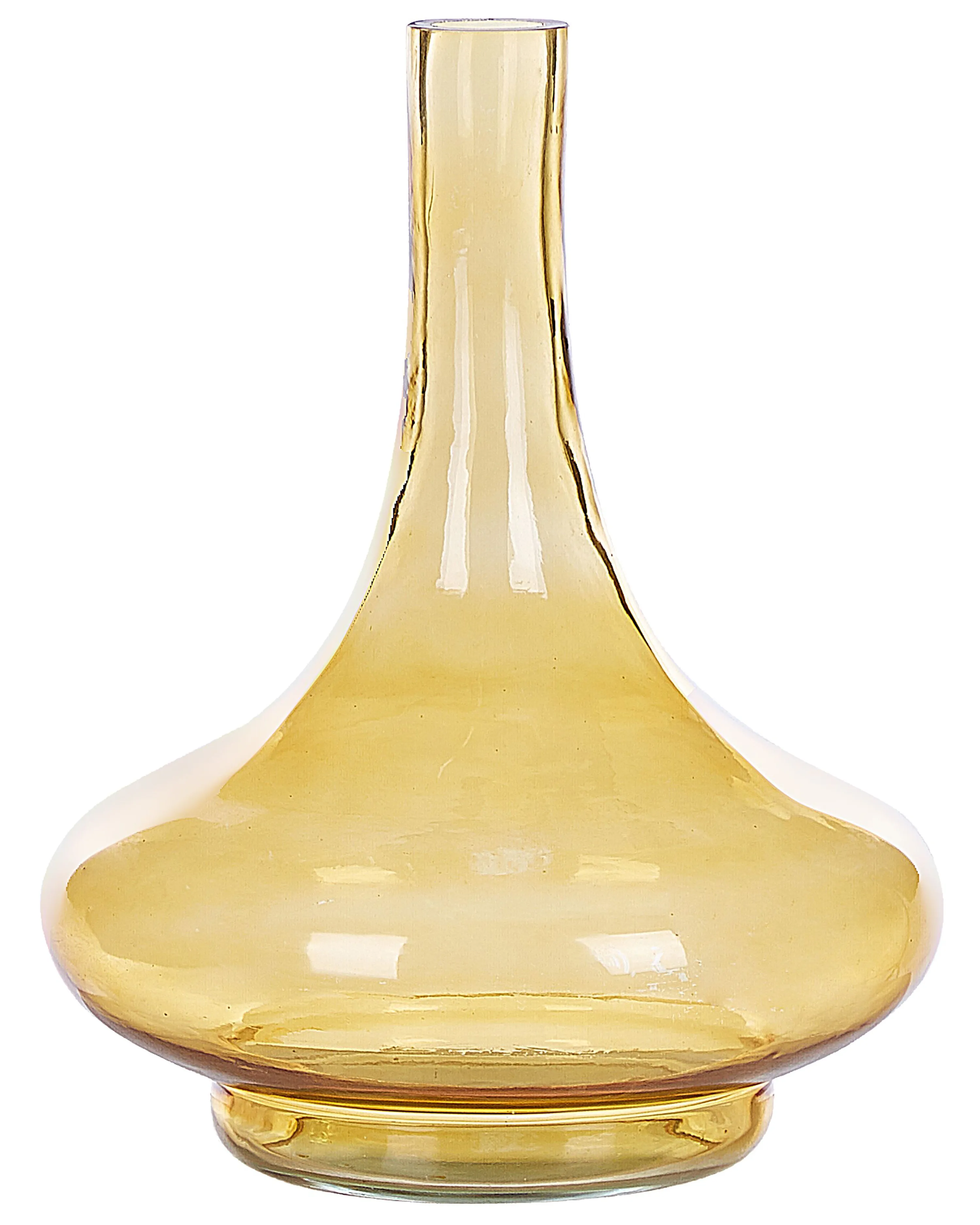 Decorative Vase PANEER Glass 30 cm Yellow