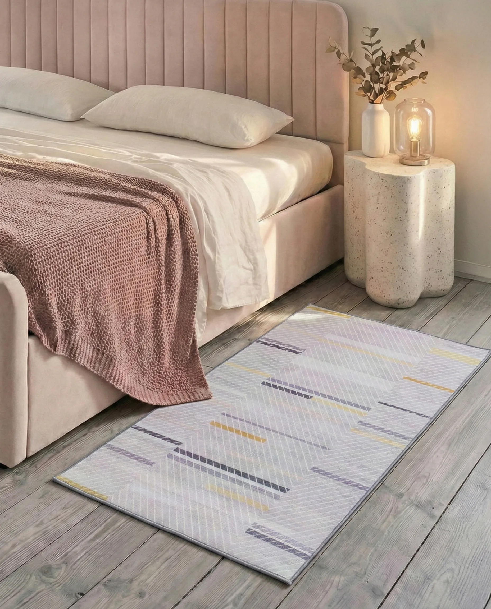 Rug ERGENLI Grey 80 x 150 cm