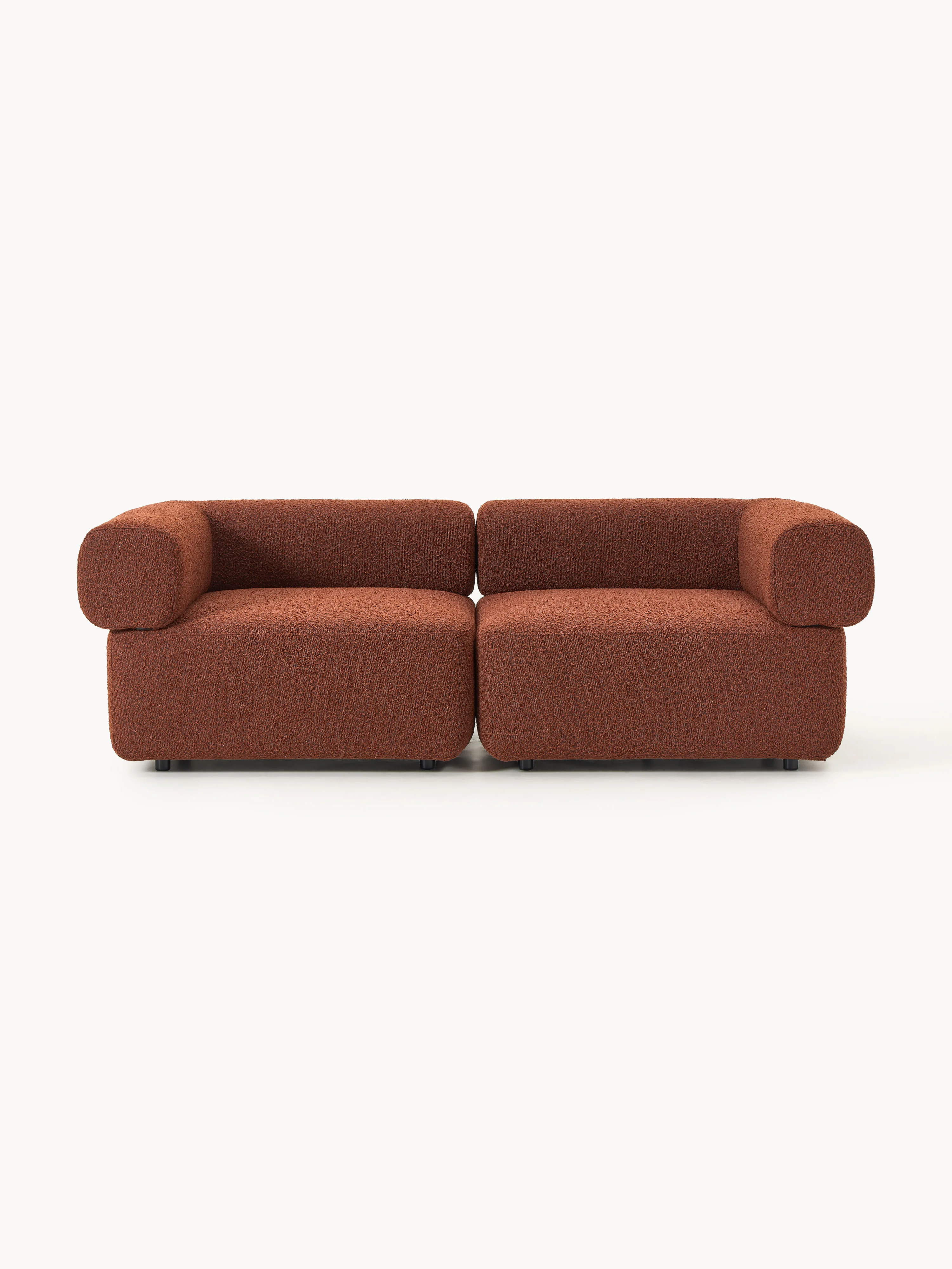 Modulares Bouclé-Sofa Anton (3-Sitzer)