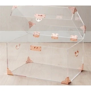 Ciao Bella Rose Gold Accented Acrylic Trunk