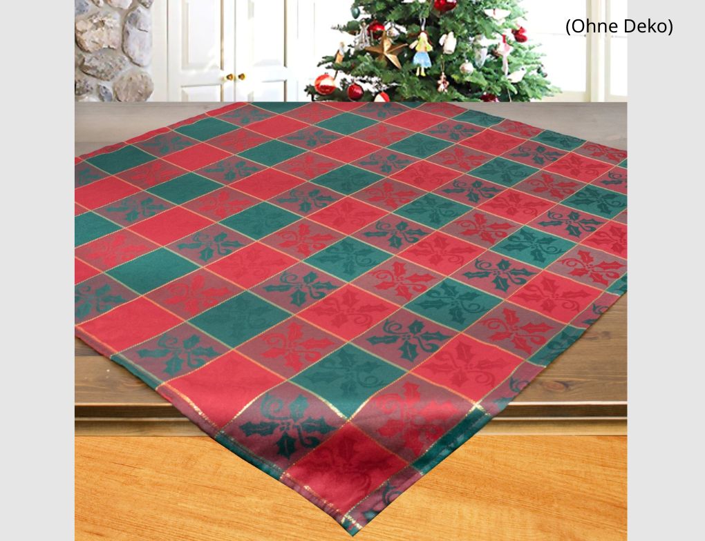 Tischdecke Karo Rot, Grün