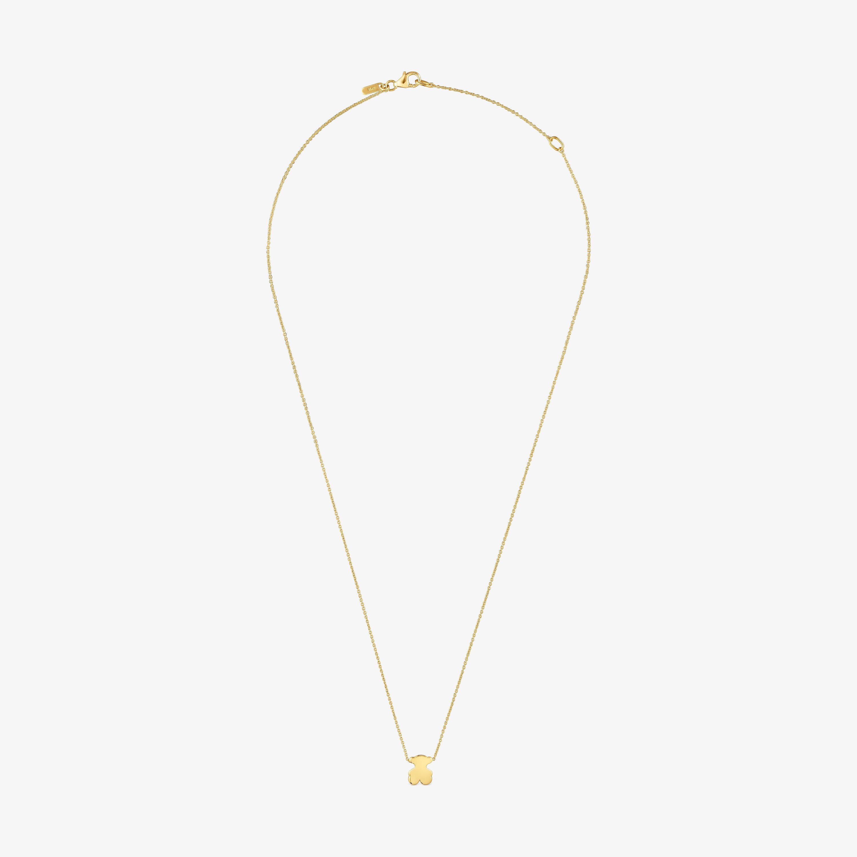 Collar corto de oro con motivo oso 8 mm Sweet Dolls