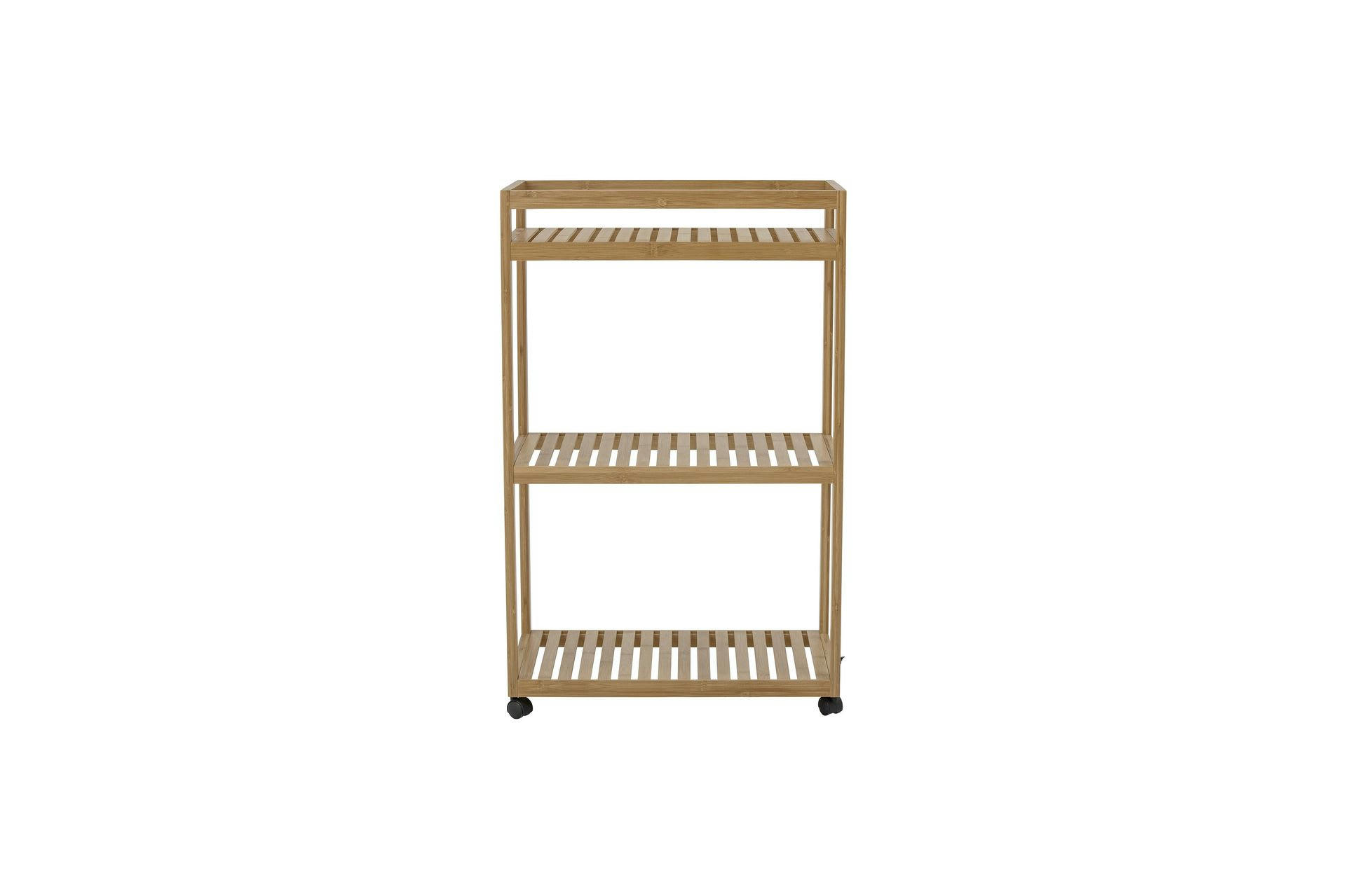 ADEN - Étagère de rangement en bambou beige