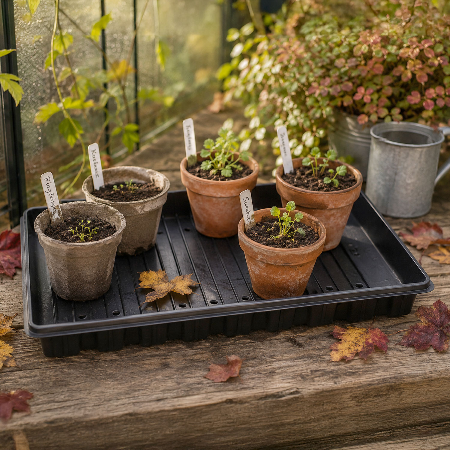 Plantbricka med dräneringshål