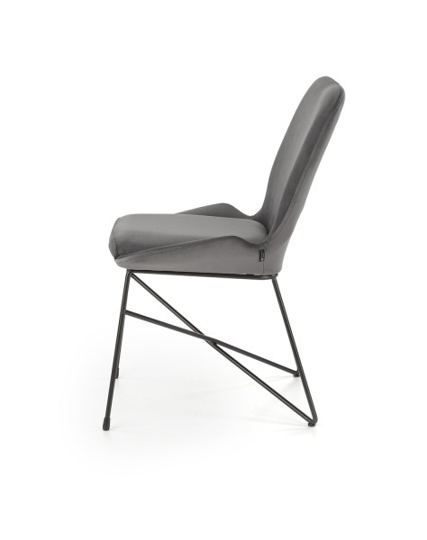Krzesło tapicerowane K454 VELVET ciemnozielone