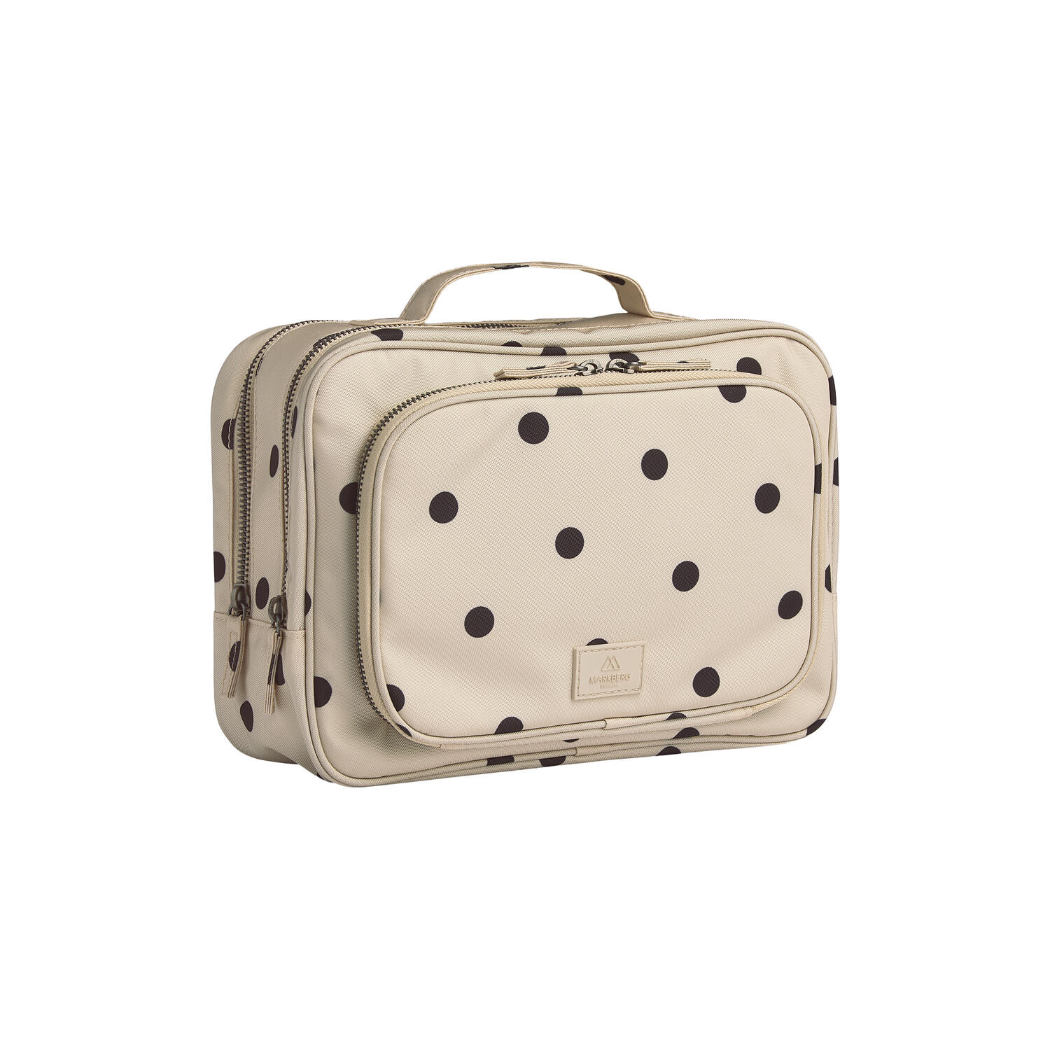 GuardMBG Toiletry Bag Rec., polka dot, creme