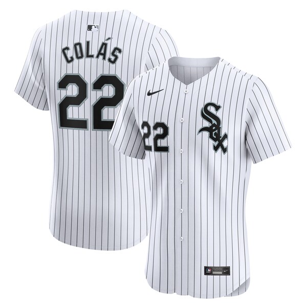 Oscar Colas Chicago White Sox Nike Home Elite Player Jersey - White
