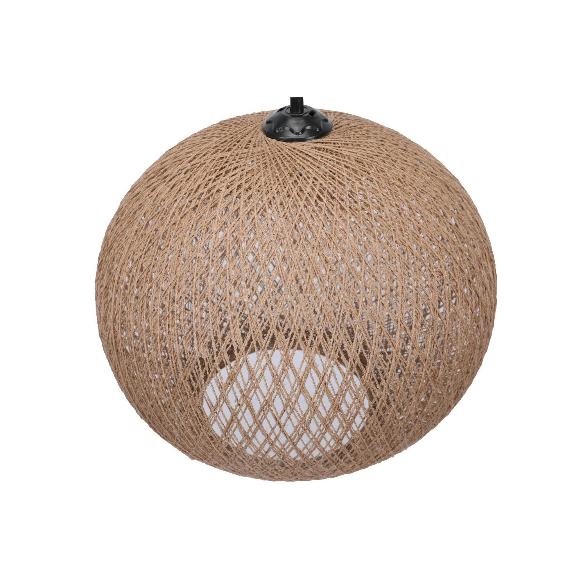 Suspension bohème jute naturelle - forme boule, ø38 cm AROSA