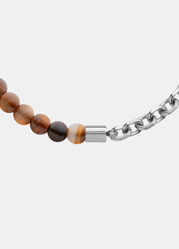 Bracciale in acciaio con perline