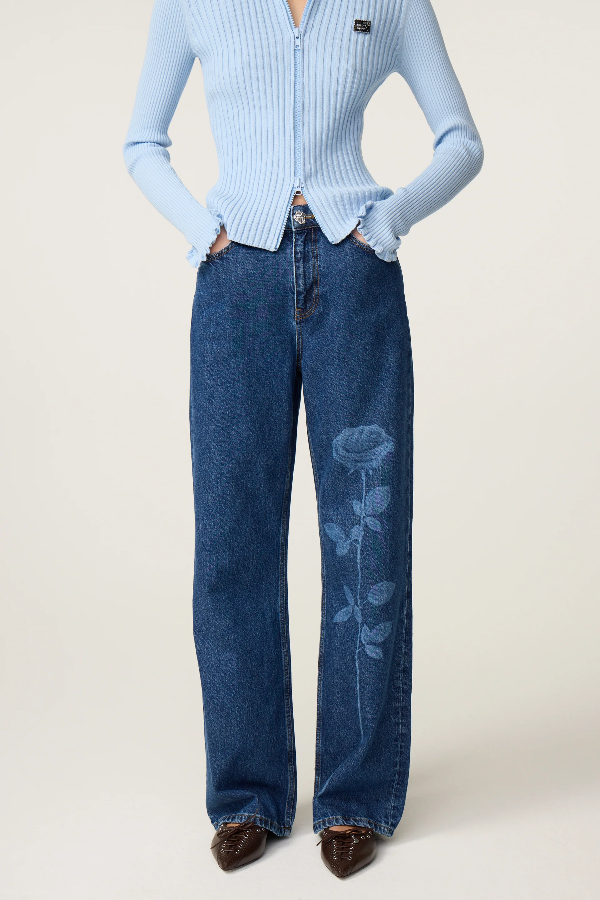 Zoe Boyfriend Jeans | Laser Rose