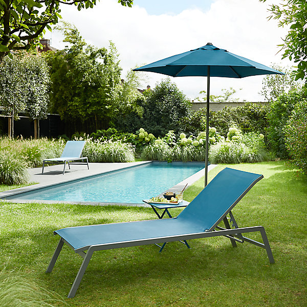 Parasol GoodHome Carambole bleu ø200 cm
