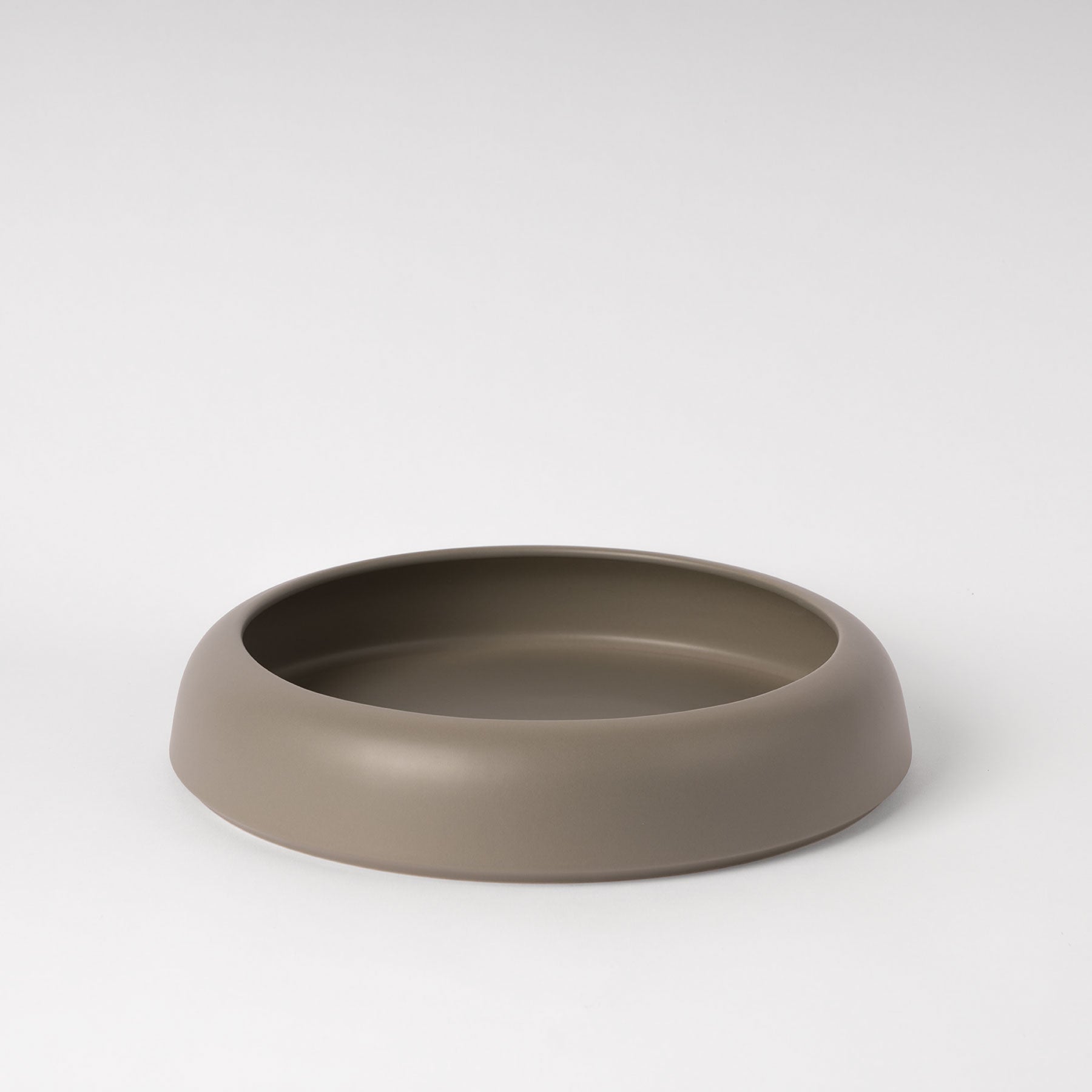 Large Smoke Green Low-Profile Centerpiece Bowl