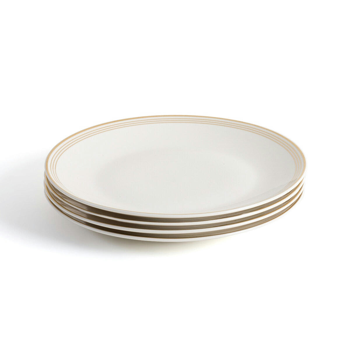 Lot de 4 assiettes à dessert, Soline