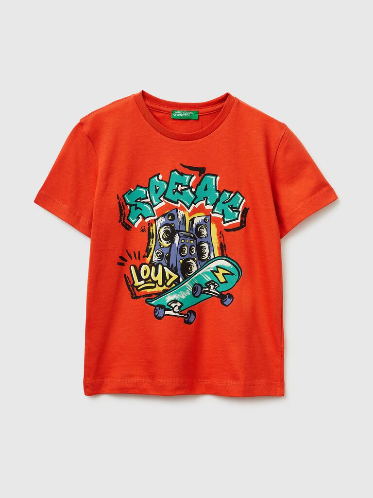 Crew neck T-shirt with print