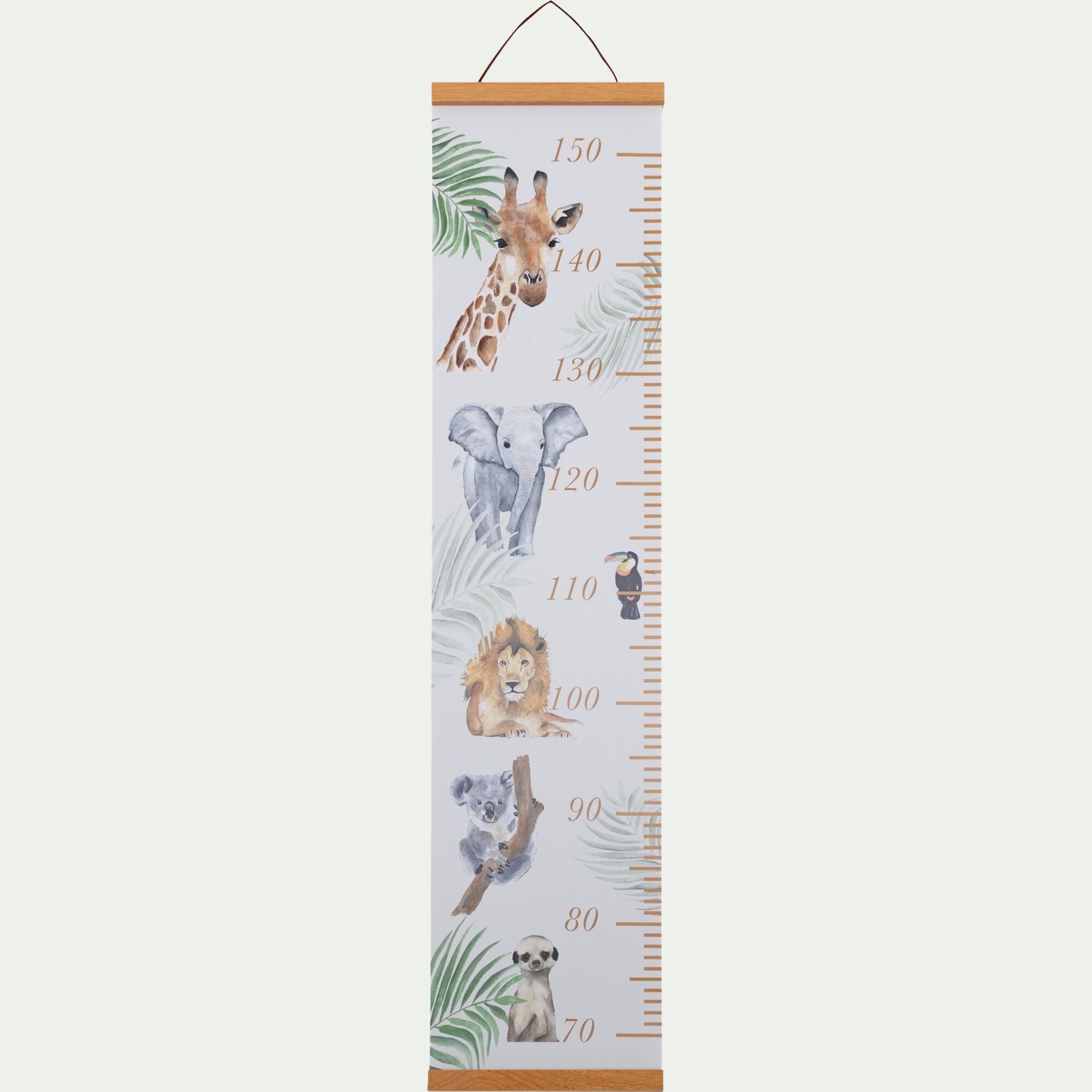 SUZY - Toise murale motifs savane - vert clair