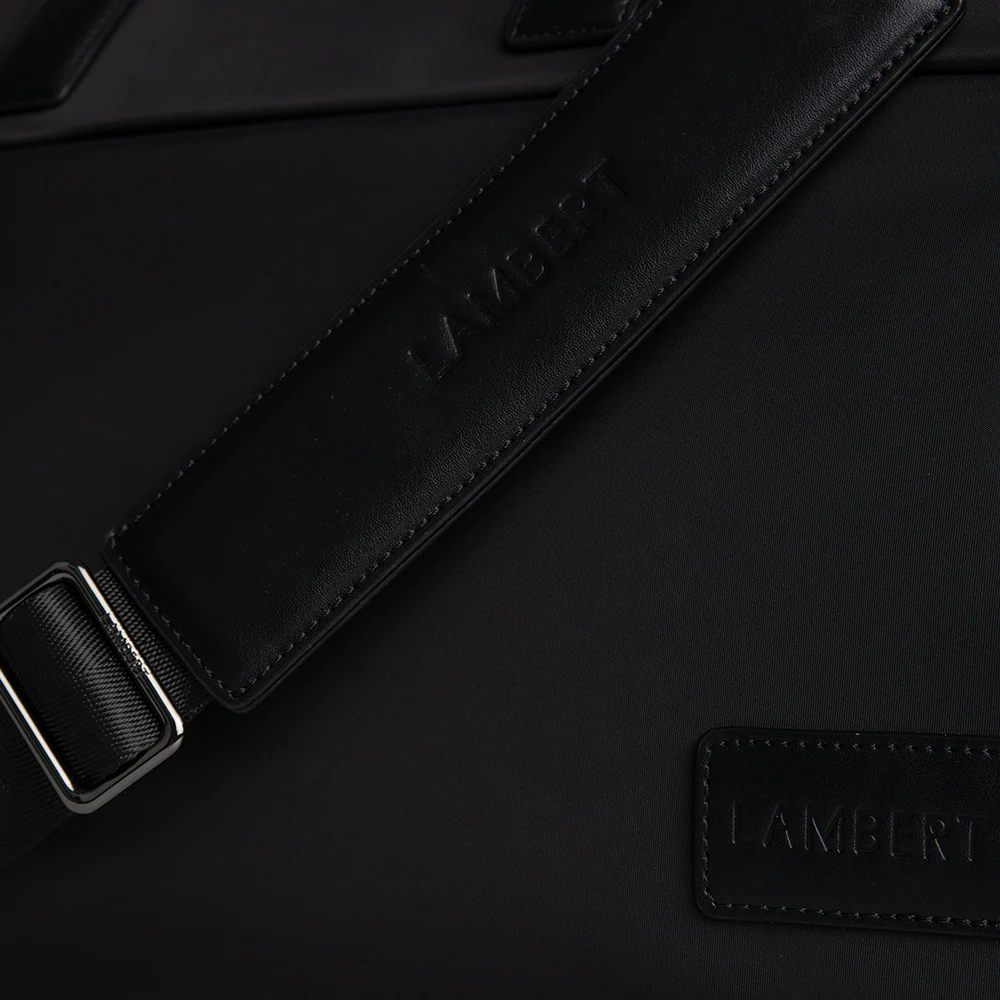 The London – Black Recycled Nylon Travel Bag
