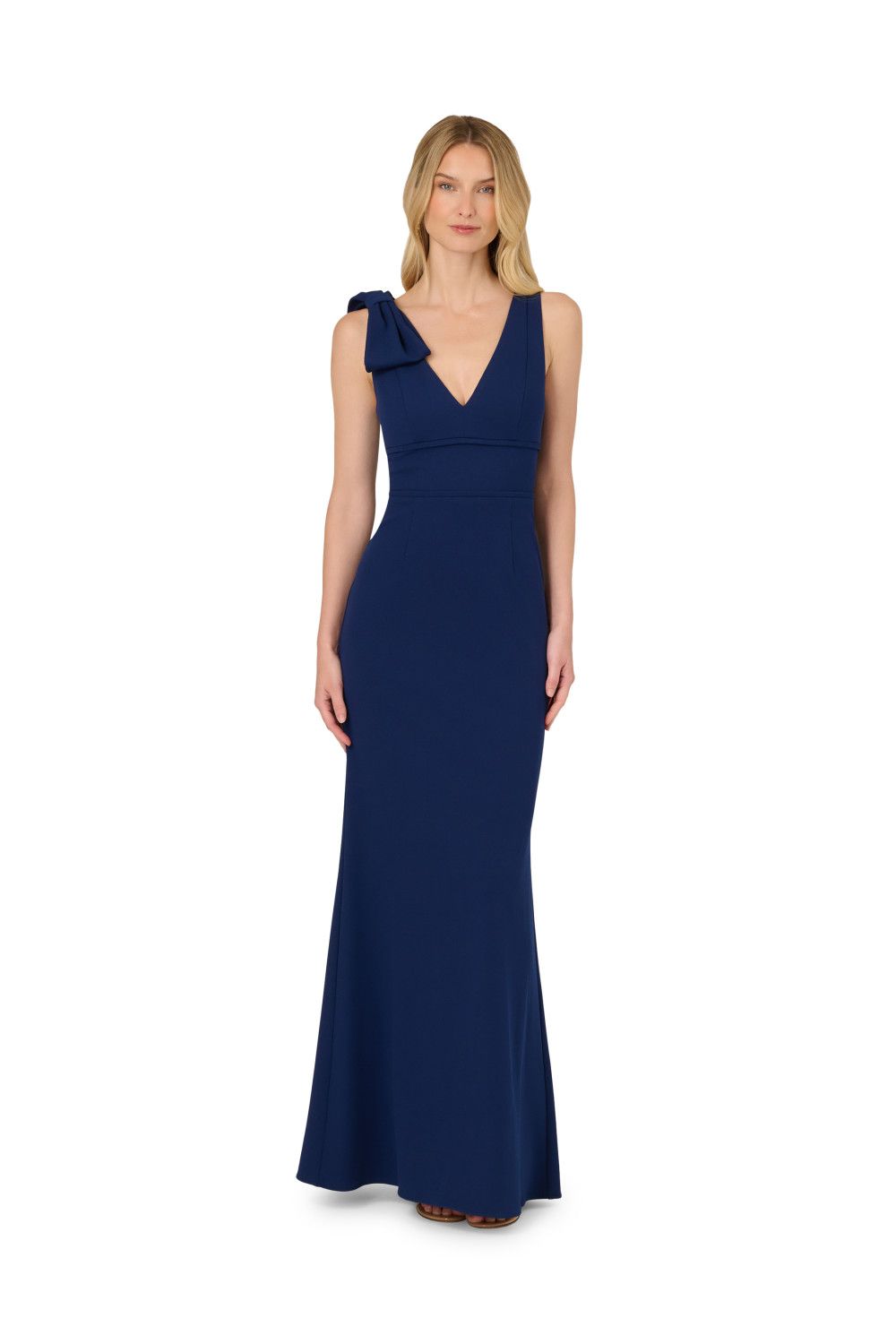 Adrianna Papell Mermaid Crepe Dress