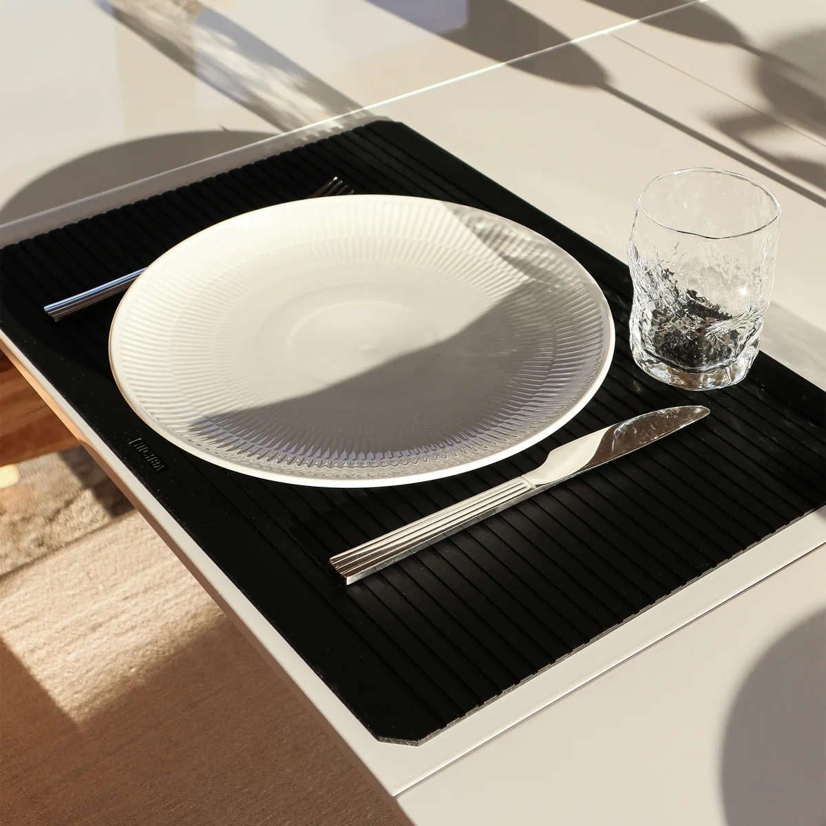 Nichba Design - Tischset, 33 x 45 cm, schwarz