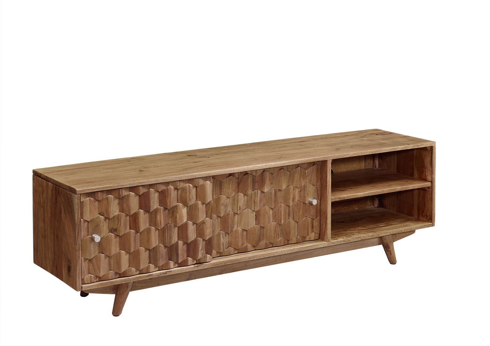 MOSAYK Szafka RTV #101 Akacja lakierowana 145x35x45 cm