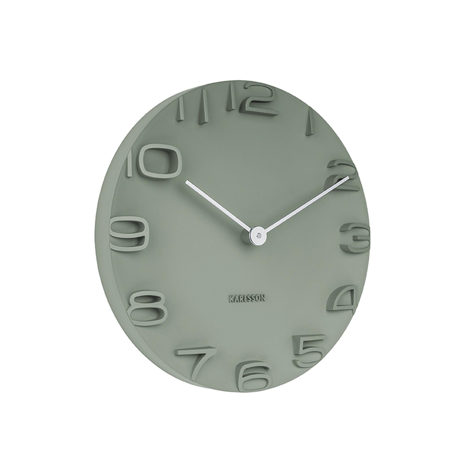 Karlsson wandklok - groen - Ø42cm
