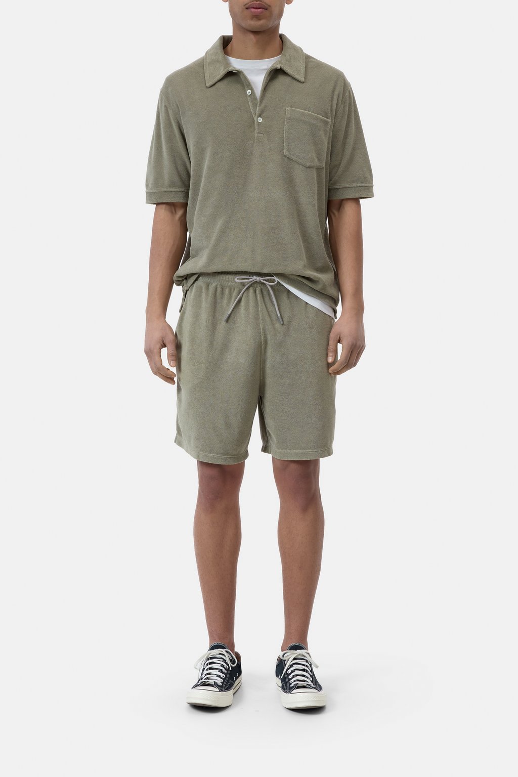 Frottee-Shorts aus Baumwoll-Mix
