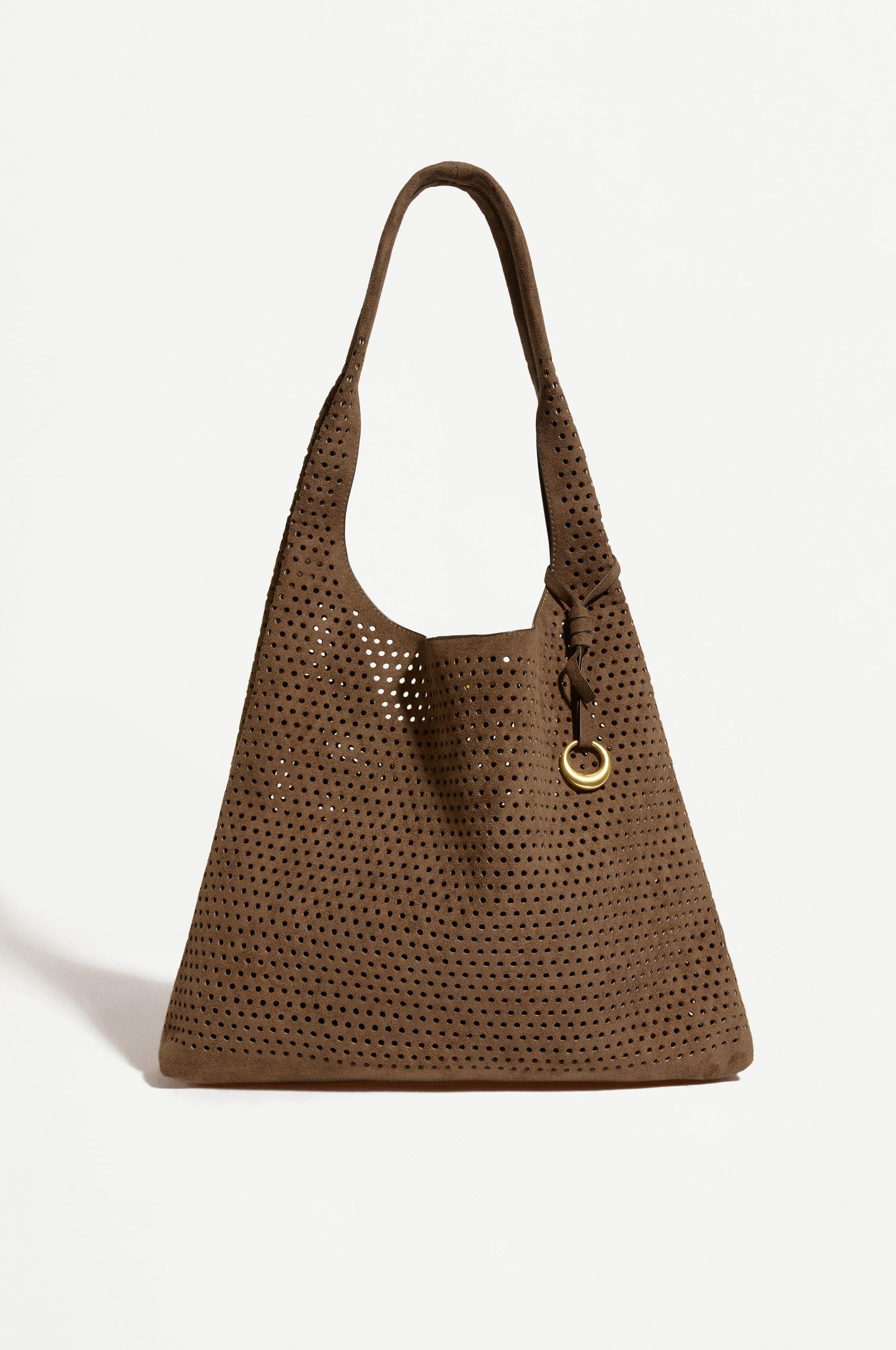 Bolso shopper efecto ante troquelado