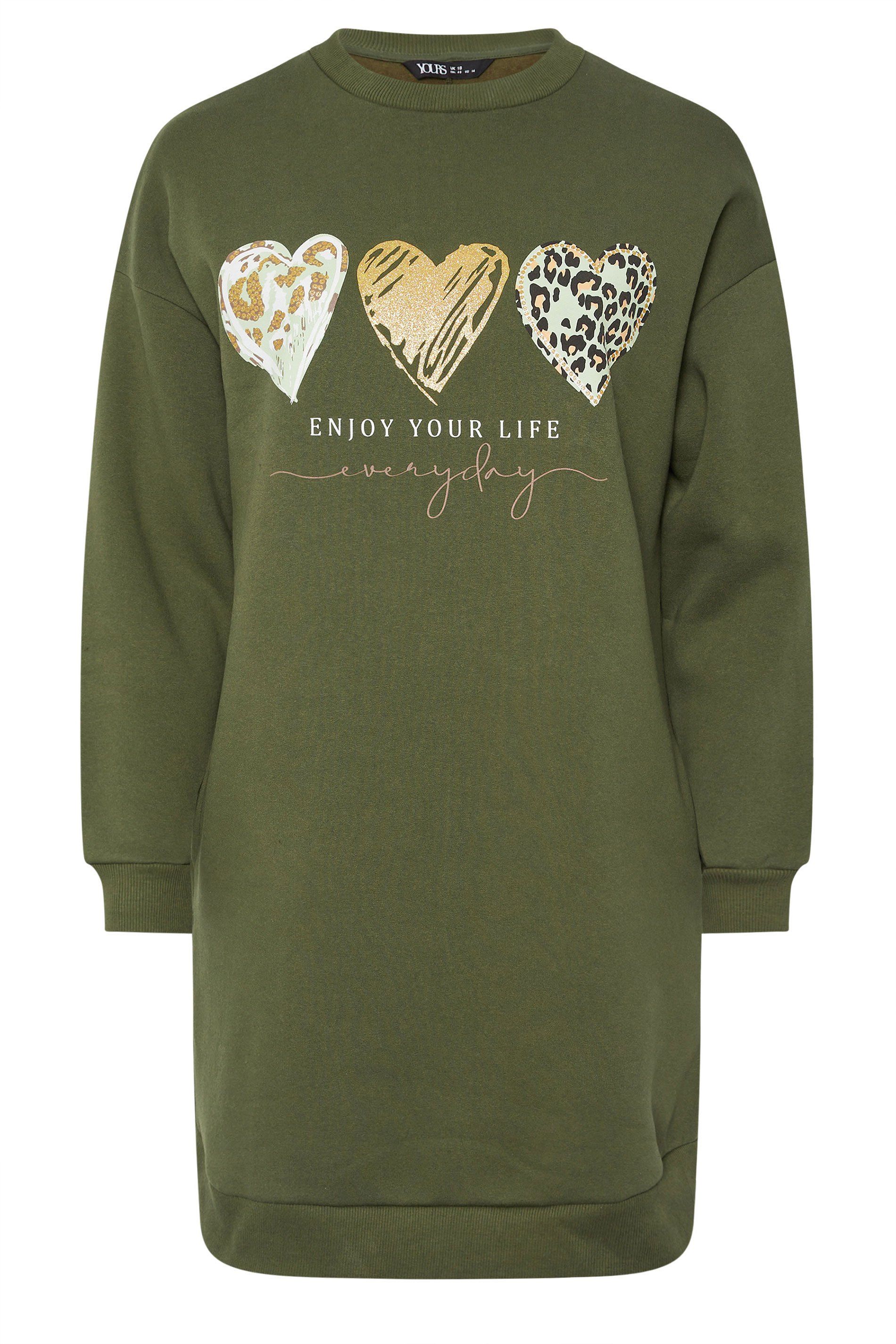 Yours Slogan Sweatshirt Dress