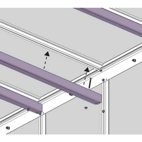 Gewächshaus »Helena«, 7 m², Aluminium/Glas, winterfest