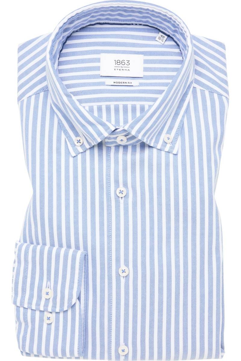ETERNA 1863 Modern Fit Hemd blau, Gestreift
