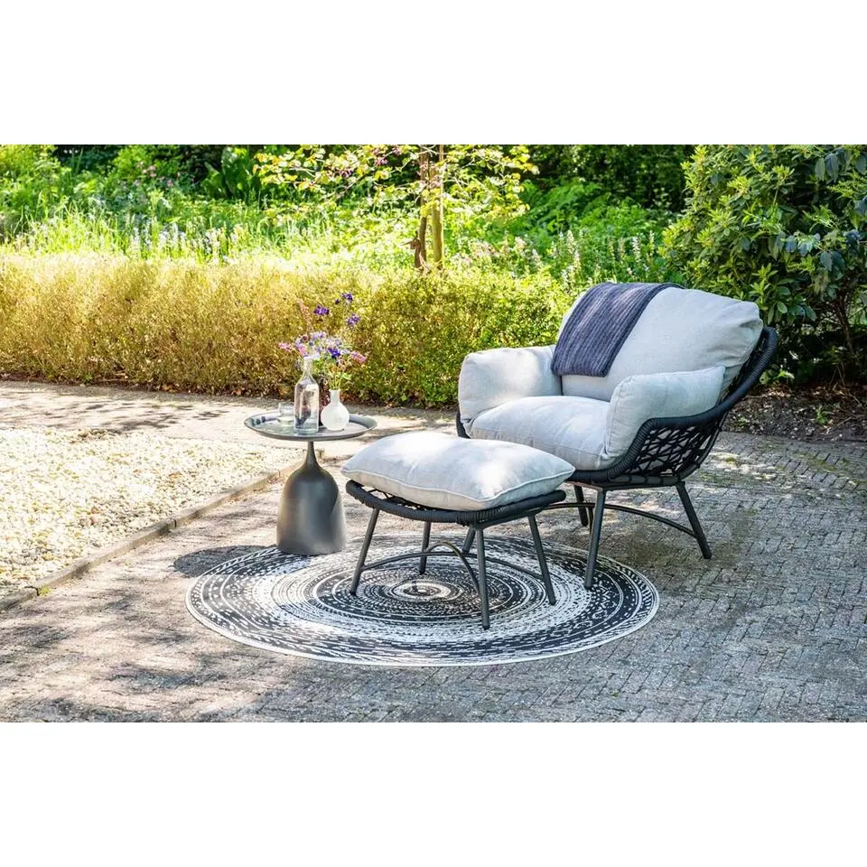 Mioala bijzettafel - diameter 50xH48 cm - carbon black