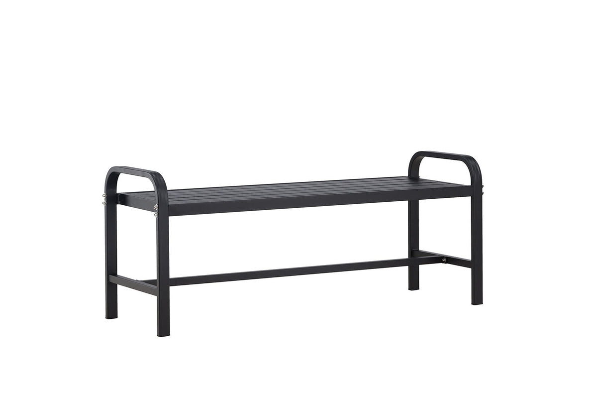 Rebellenclub Tuinbank Troy - 125 x 42cm - Zwart