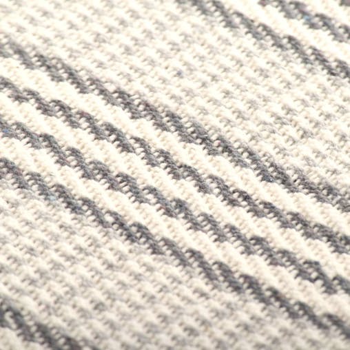 NNEVL Throw Cotton Stripes 125x150 cm Grey and White