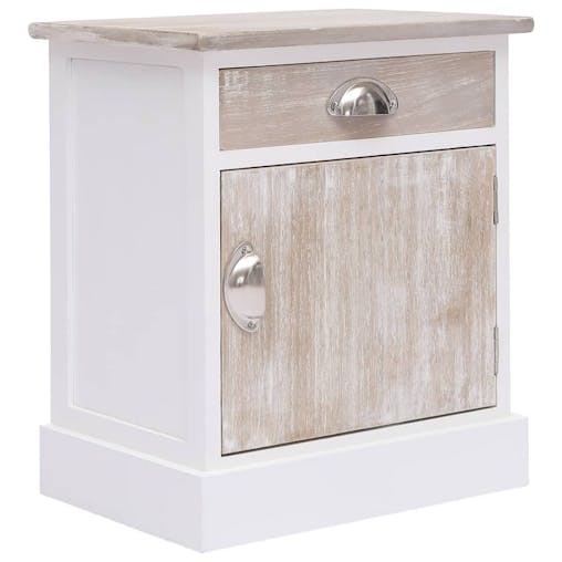 NNEVL Bedside Cabinets 2 pcs 38x28x45 cm Paulownia Wood