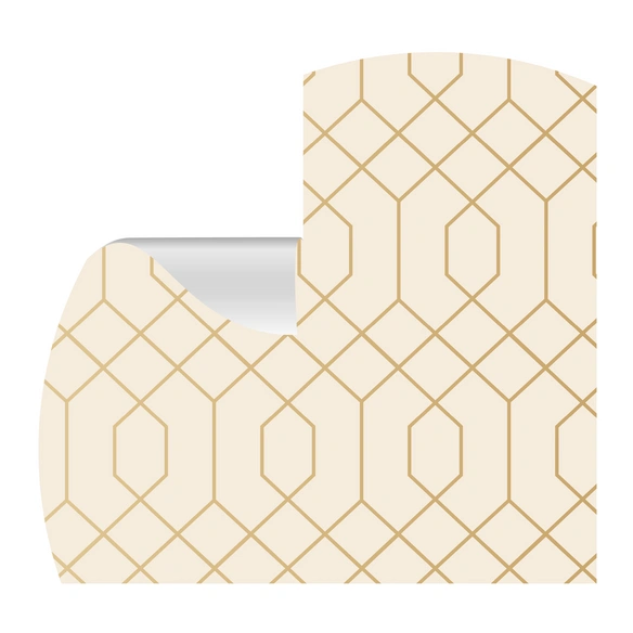 Vliestapete »Elly«, Scandi Design, beige/goldfarben, matt