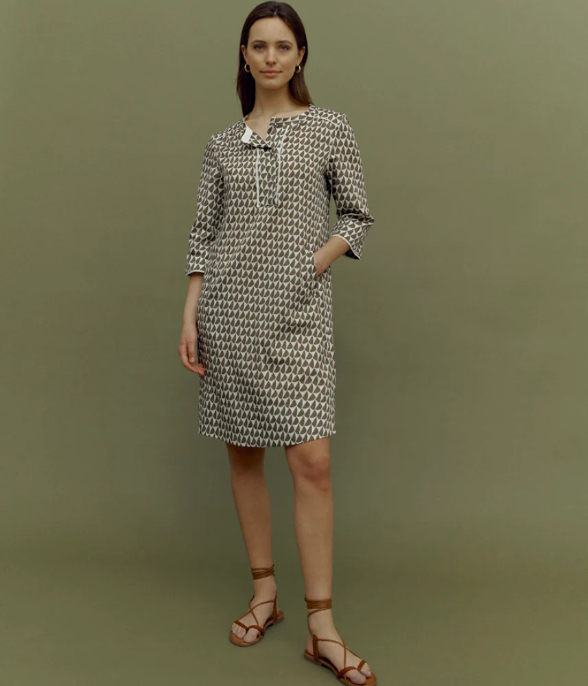 Robe housse imprimée en coton REBECCA85/85340/550