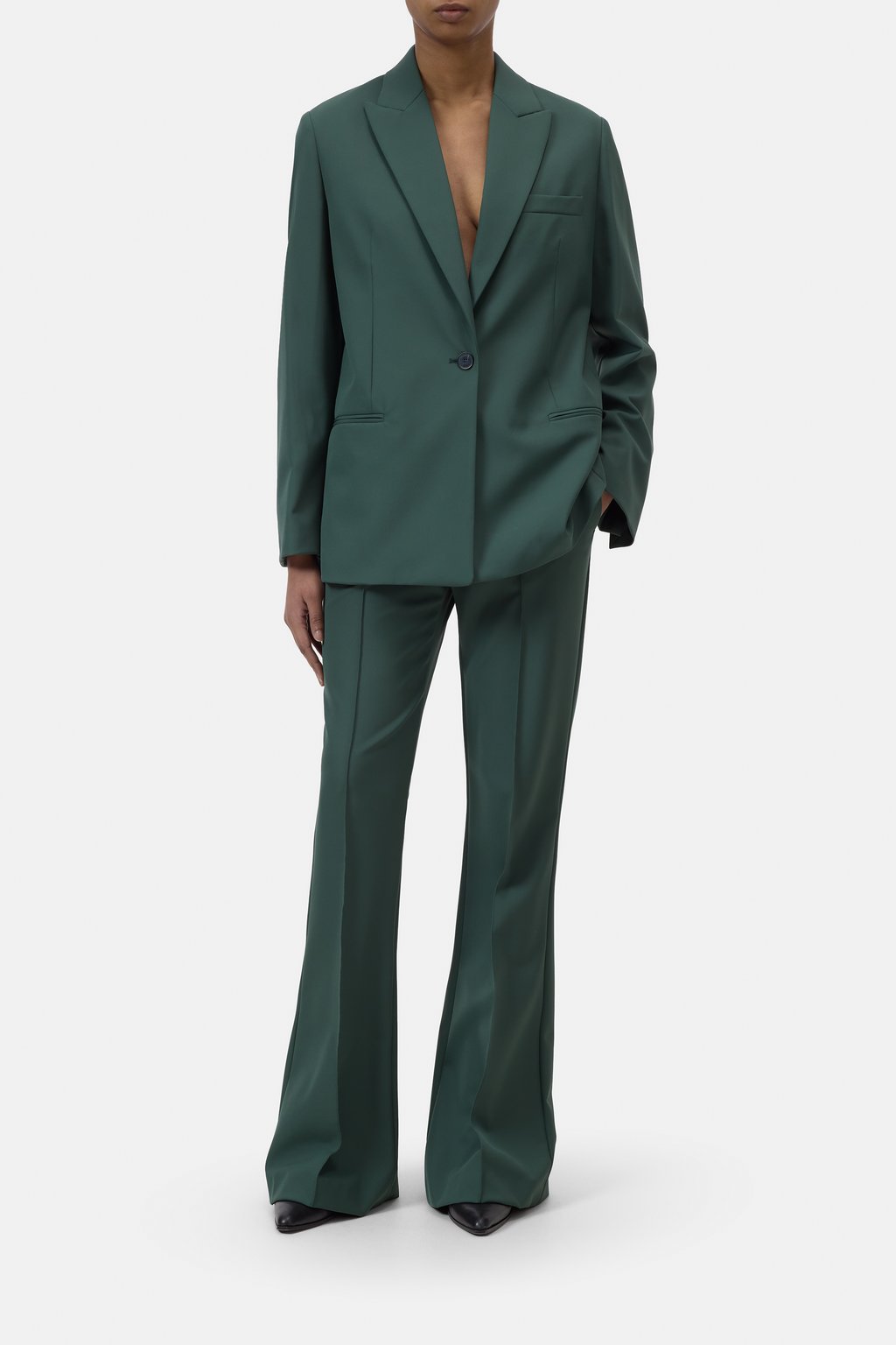 Blazer mit breitem Revers