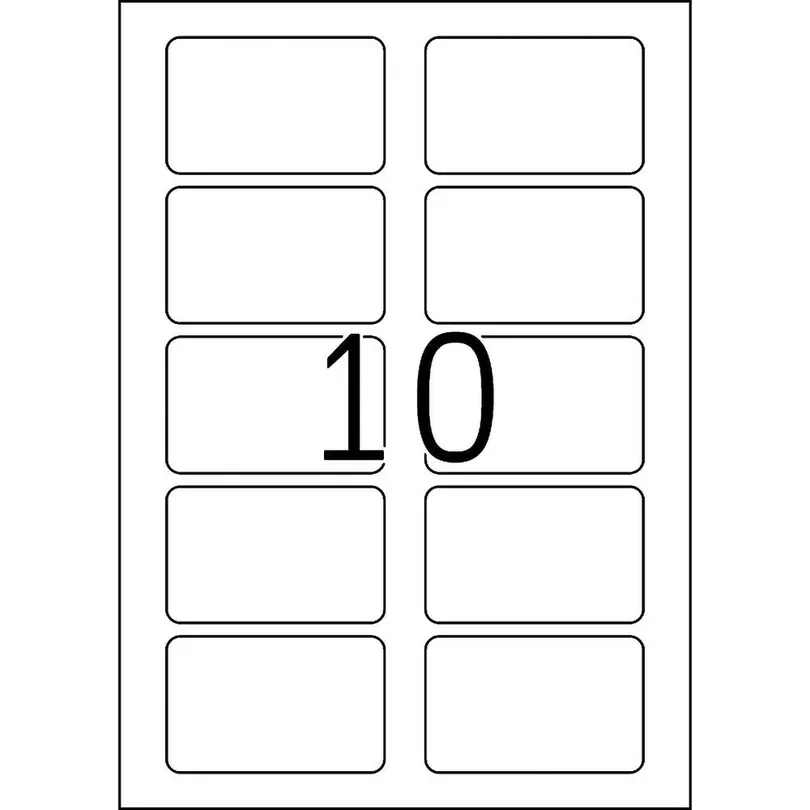 Etiketten 100er-Set Namensetiketten