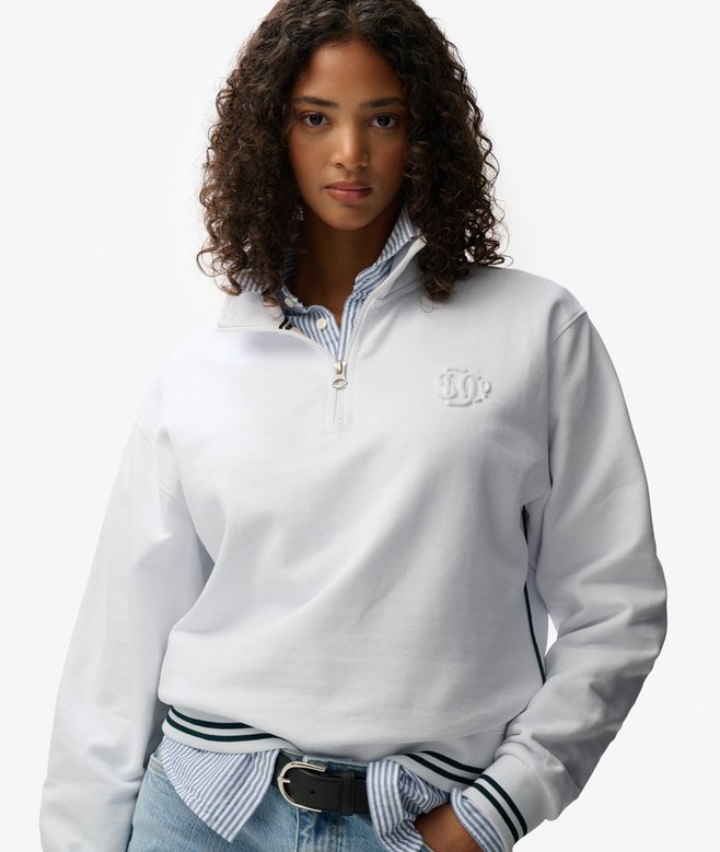 Country Club Embossed Half-Zip Jumper