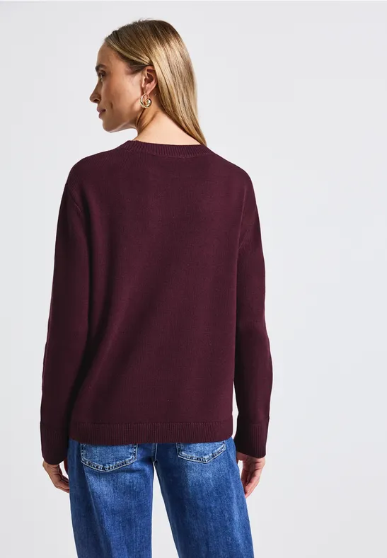 Rundhals-Pullover