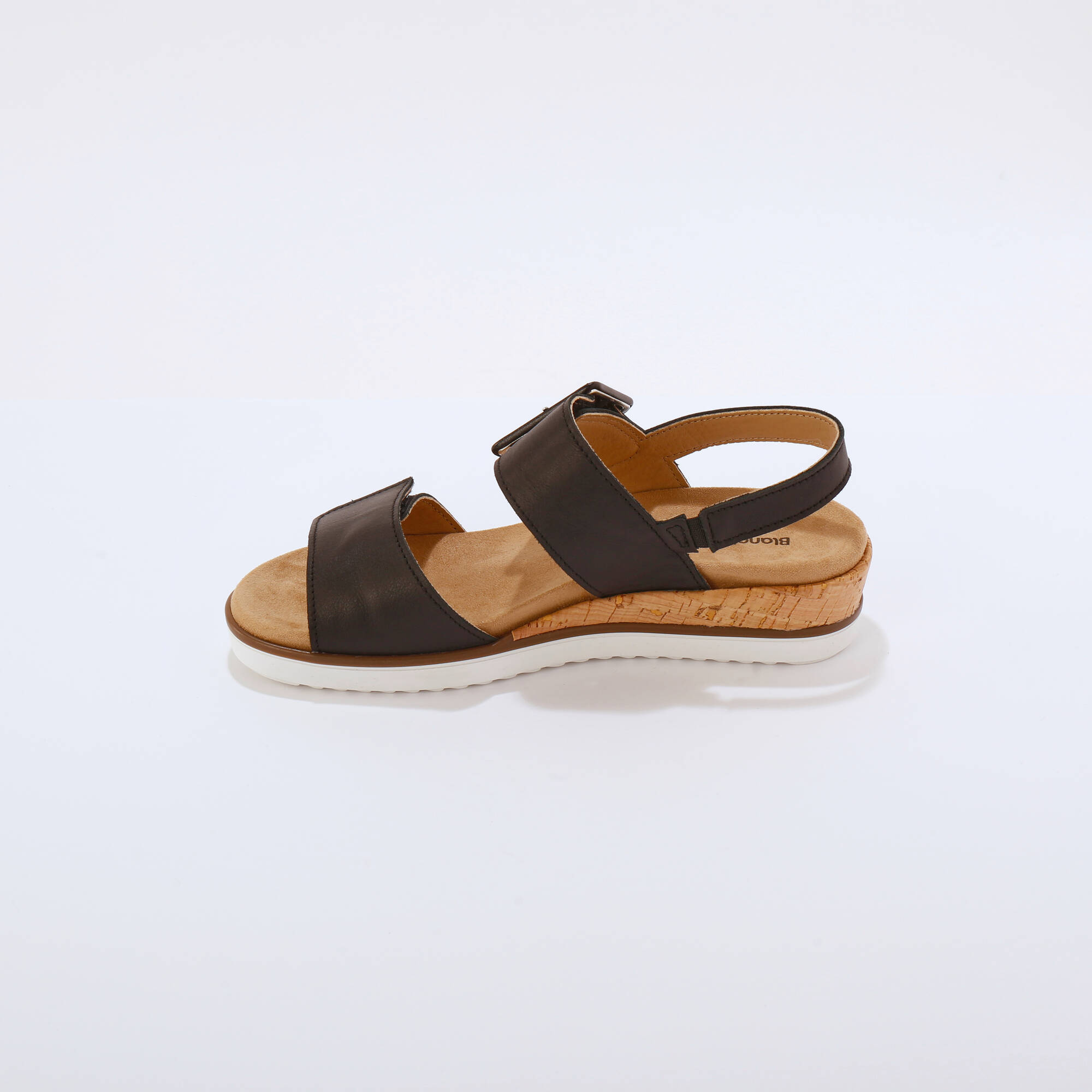 Sandales cuir ouverture totale