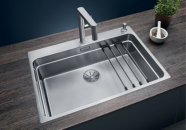 Evier Blanco Etagon 700-IF/A Inox InFino - Inox Lisse
