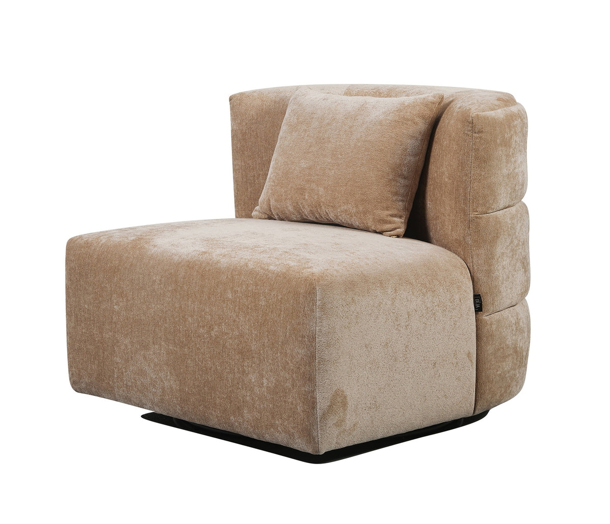 DÉJA Living Draaifauteuil Ethan - Taupe Stof - 88x95x75cm