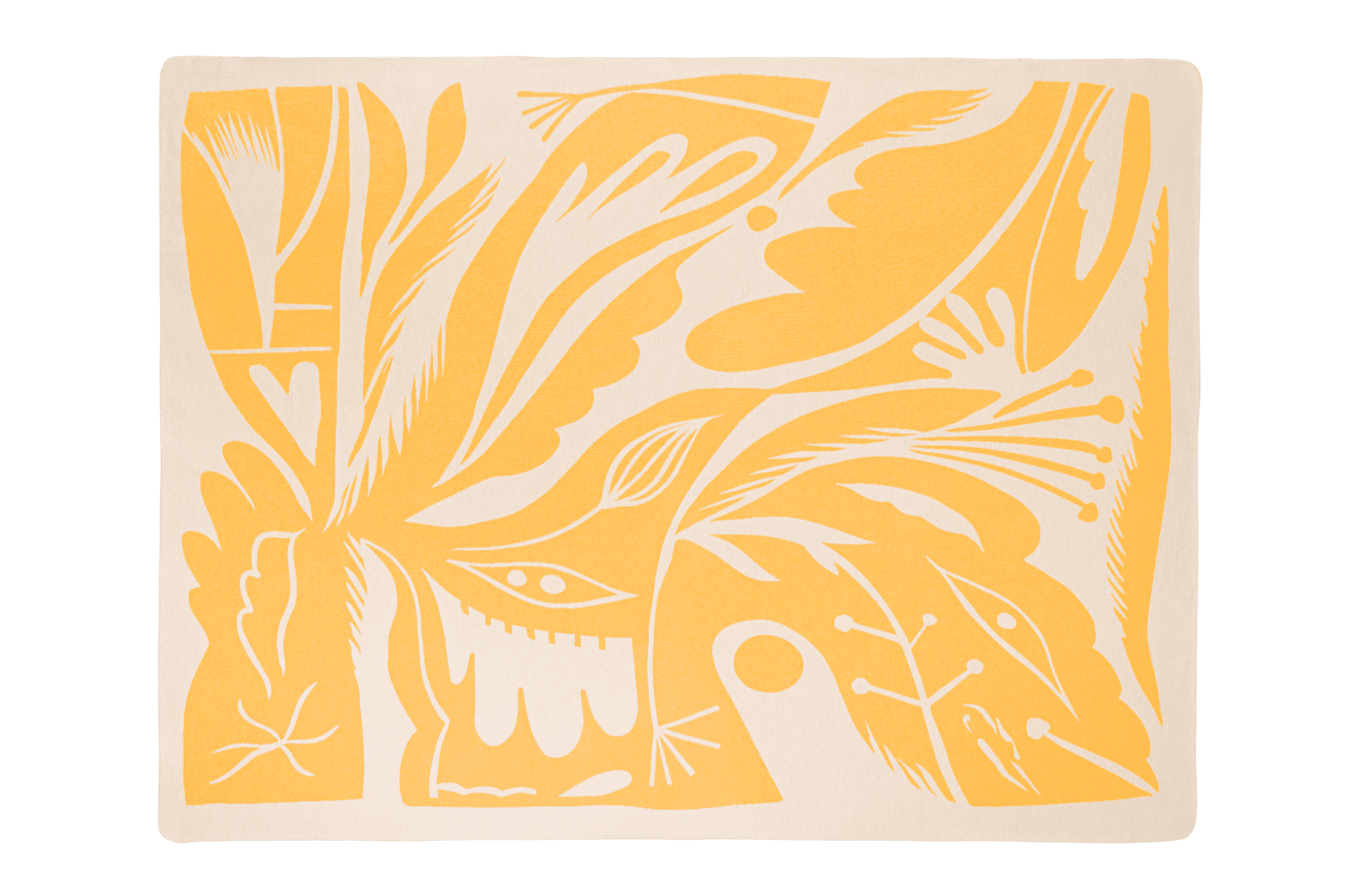 noo.ma LINO Katoenen deken - Yellow Mellow