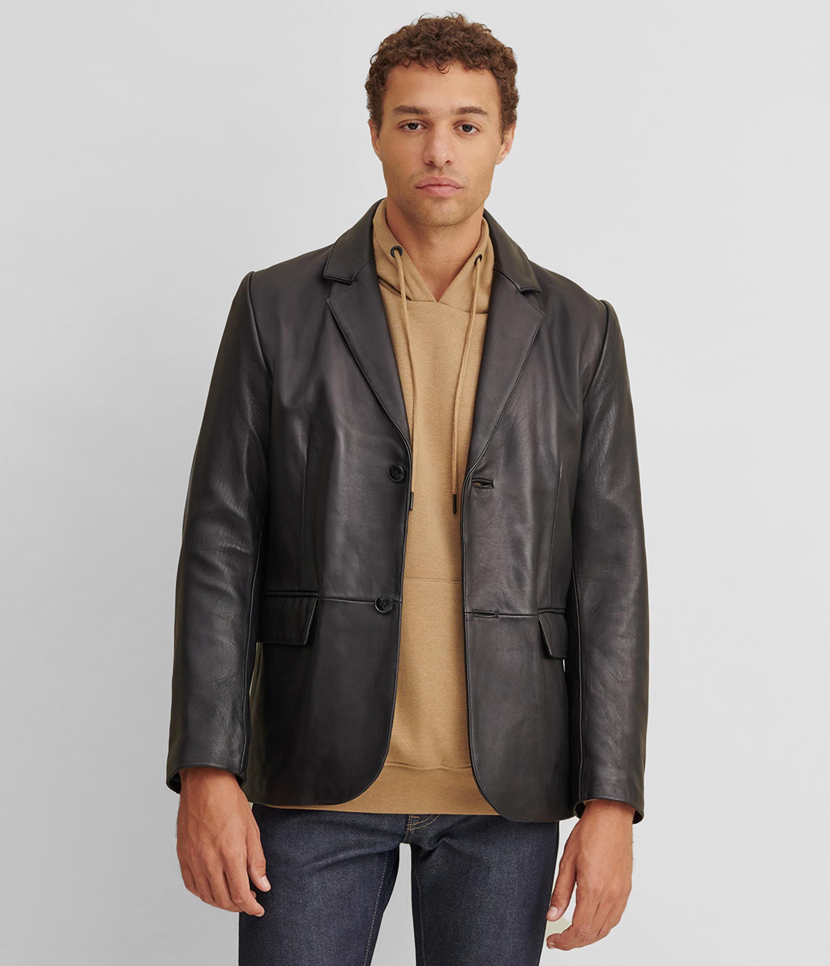 Vince Leather Blazer