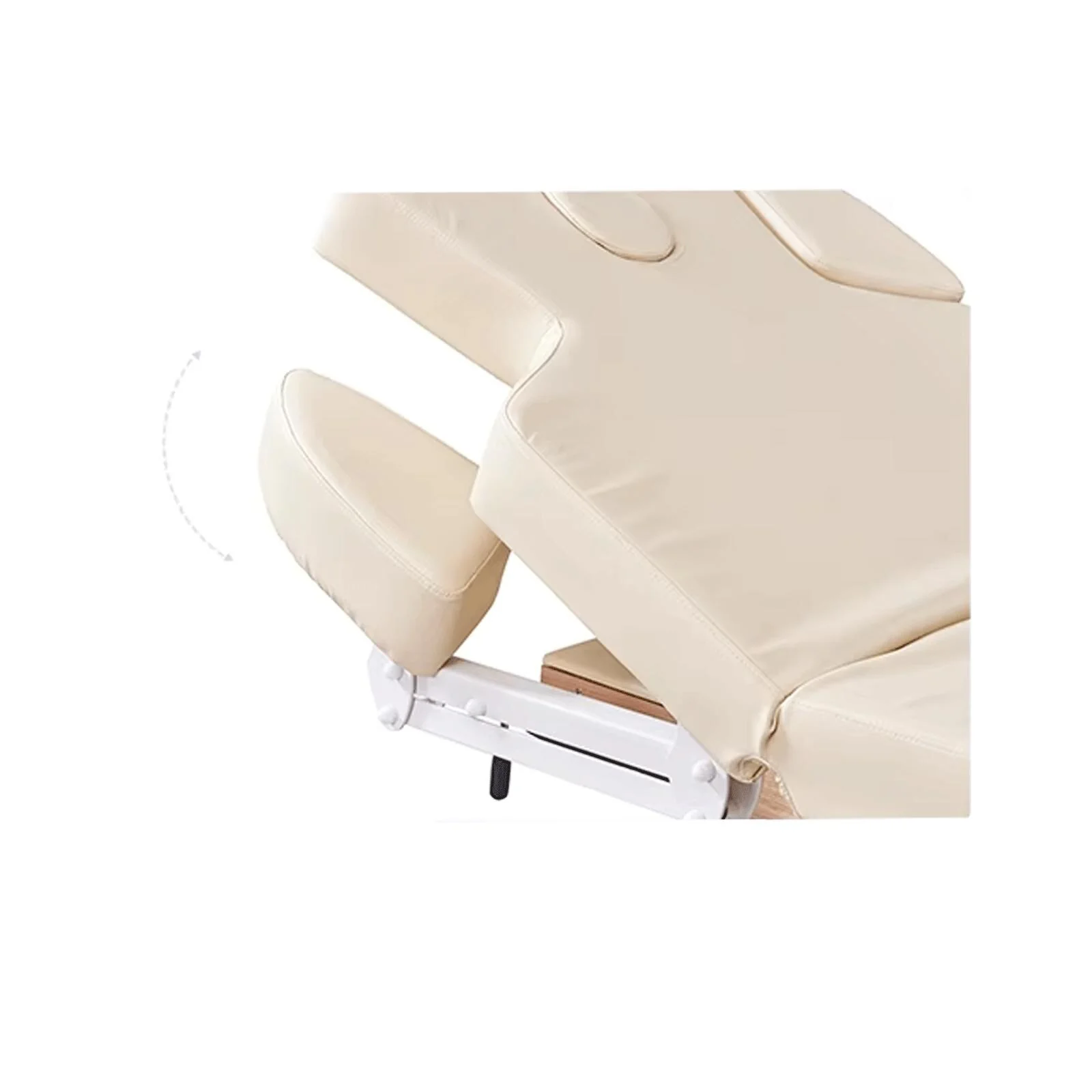 Belvedere Electric Spa Treatment Table 4 Motors Massage Bed with Wood Base, Beige