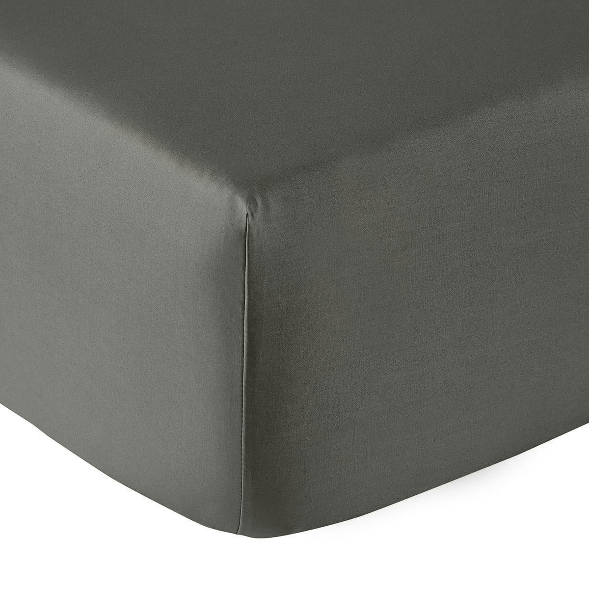 VEXIN - Drap housse coton argile 180x200 cm