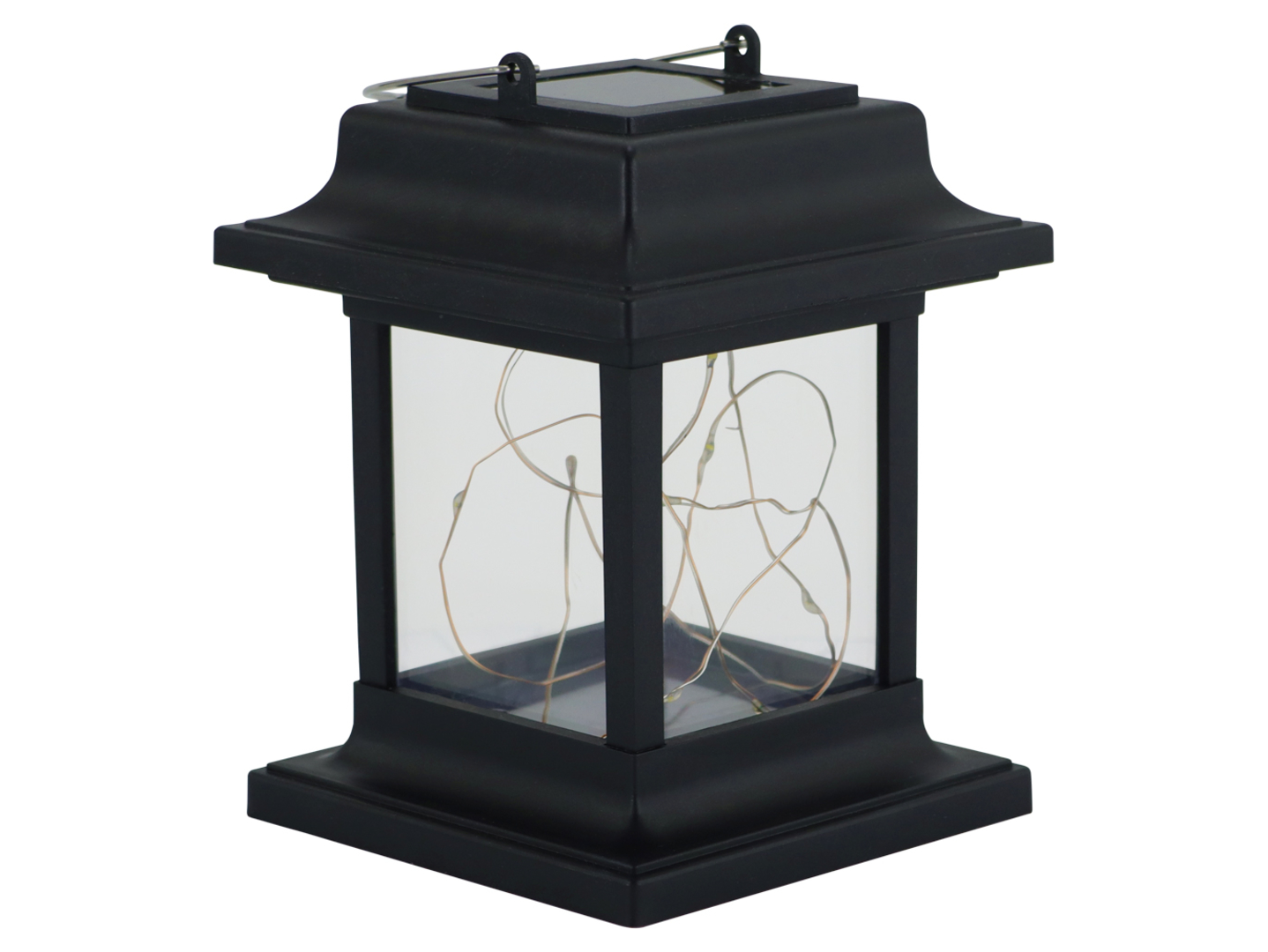 Lampa solarna Fred LED 14 cm czarna