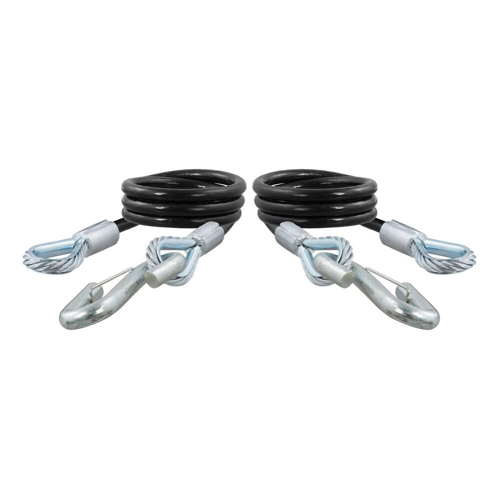 CURT 44-in Safety Cables with 2 Snap Hooks (7,500-lb, 2-pk)