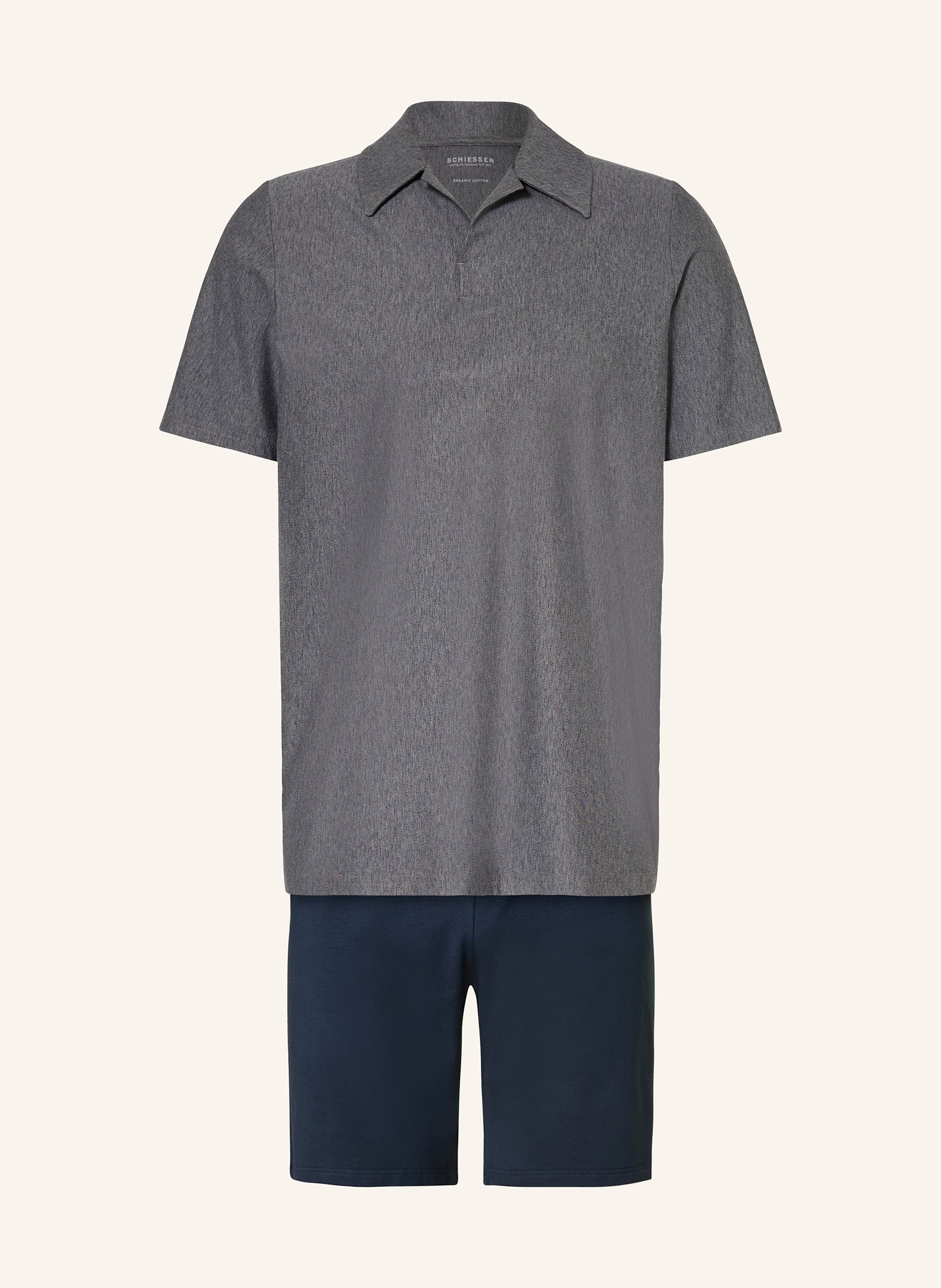 SCHIESSER Shorty-Schlafanzug SELECTED PREMIUM JACQUARD